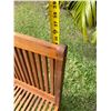 Image 9 : Qty 62 Hawaiian Discovery Teak Wood Chairs 17.5" x 17.5" x 34"H