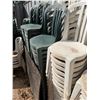 Image 13 : Multiple Green & White Plastic Stacking Chairs