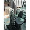 Image 16 : Multiple Green & White Plastic Stacking Chairs