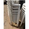 Image 17 : Multiple Green & White Plastic Stacking Chairs