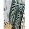 Image 19 : Multiple Green & White Plastic Stacking Chairs