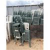 Image 3 : Multiple Green & White Plastic Stacking Chairs