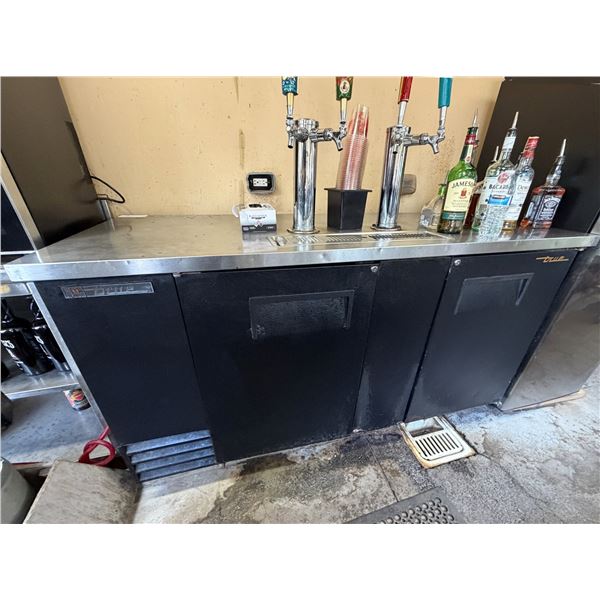 True 3-Door Draft Beer Cooler (taps & contents not included)
