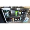 Image 1 : Metal 2 Shelf Cabinet w/ Open Front  (contents not included)