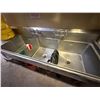 Image 3 : Metal Triple-Basin Double-Faucet Sink w/ Drainboard (contents not included)