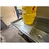 Image 7 : Metal Triple-Basin Double-Faucet Sink w/ Drainboard (contents not included)