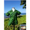 Image 1 : Qty 5 NEW Women's Green Aloha Shirts, Size XL w/ Paradise Cove Hot/Cold Bag