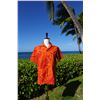 Image 2 : Qty 7 NEW Men's Red Aloha Shirts, Size M w/ Paradise Cove Hot/Cold Bag