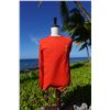 Image 2 : Qty 7 NEW Red Long Sleeve T-Shirts, Size 2XL w/ Paradise Cove Hot/Cold Bag