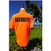 Image 4 : Qty 4 NEW Orange Security Polo Shirts, Size L  w/ Paradise Cove Hot/Cold Bag