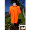 Image 1 : Qty 6 NEW Orange Security Polo Shirts, Size XL  w/ Paradise Cove Hot/Cold Bag
