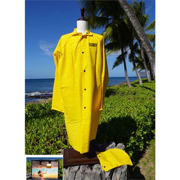 Qty 3 NEW Yellow Rain Coats, Size 2XL  w/ Paradise Cove Hot/Cold Bag