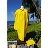 Image 1 : Qty 3 NEW Yellow Rain Coats, Size 2XL  w/ Paradise Cove Hot/Cold Bag
