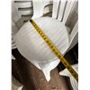 Image 10 : Qty 100 Grosfillex  White Miami Bistro Stacking Side Chairs (retail $41/each) 15" x 15" x 34"H