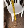 Image 11 : Qty 100 Grosfillex  White Miami Bistro Stacking Side Chairs (retail $41/each) 15" x 15" x 34"H