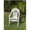 Image 1 : Qty 35 GREEN Plastic Stacking Chairs 24" x 18" x 36"H