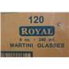 Image 4 : Qty 1.5 Boxes Royal Plastic Martini Glasses (1 full / 1 partial = approx. 30-35 glasses)