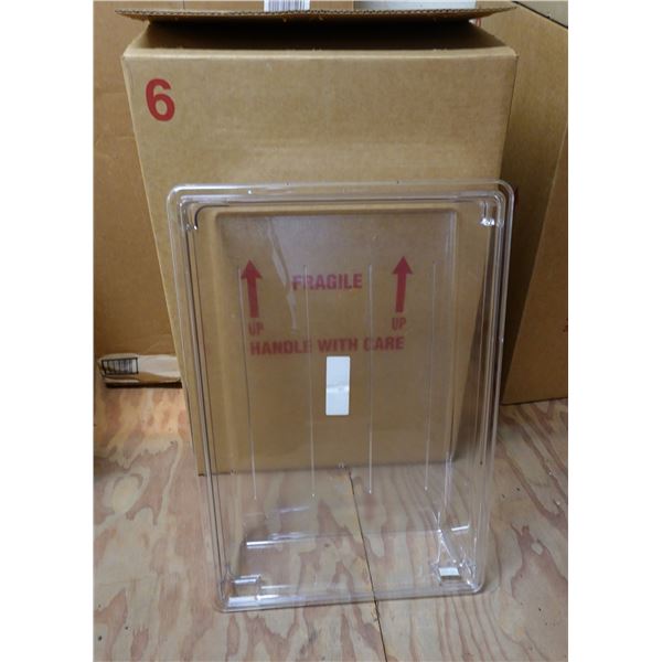 Qty 2 Boxes (2 each = 4 total) Cambro 18266CW Food Storage Containers 18" x 26" x 6"H