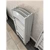 Image 10 : Qty 140 White Folding Chairs 15" x 14" x 32"H
