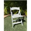 Image 1 : Qty 140 White Folding Chairs 15" x 14" x 32"H