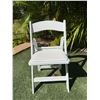 Image 2 : Qty 140 White Folding Chairs 15" x 14" x 32"H