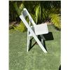 Image 3 : Qty 140 White Folding Chairs 15" x 14" x 32"H