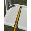 Image 5 : Qty 140 White Folding Chairs 15" x 14" x 32"H