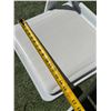 Image 6 : Qty 140 White Folding Chairs 15" x 14" x 32"H
