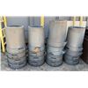 Image 1 : Qty 16 Rubbermaid Brute Gray Trash Cans 18" Dia, 28"H