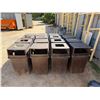 Image 2 : Qty 16 Outdoor Waste Containers w/ Hooded Tops 21" x 23" x 42"H