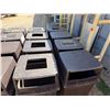 Image 3 : Qty 16 Outdoor Waste Containers w/ Hooded Tops 21" x 23" x 42"H