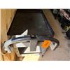 Image 6 : Rubbermaid Commercial Black Utility Cart w/ Undershelf 40" x 25" x 37"H