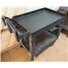 Image 1 : Rubbermaid Commercial Black Utility Cart w/ Undershelf 40" x 25" x 37"H