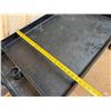 Image 8 : Rubbermaid Commercial Black Utility Cart w/ Undershelf 40" x 25" x 37"H