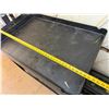 Image 9 : Rubbermaid Commercial Black Utility Cart w/ Undershelf 40" x 25" x 37"H