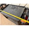 Image 6 : Rubbermaid Commercial Black Utility Cart w/ Undershelf 40" x 25" x 37"H