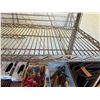 Image 10 : Metal Adjustable Shelf & Contents: Scissors, Gloves, Bags, etc