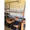 Image 1 : Metal Adjustable Shelf & Contents: Scissors, Gloves, Bags, etc