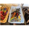 Image 3 : Metal Adjustable Shelf & Contents: Scissors, Gloves, Bags, etc
