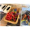 Image 4 : Metal Adjustable Shelf & Contents: Scissors, Gloves, Bags, etc