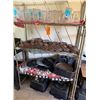Image 1 : Metal Adjustable Shelf & Contents: Pitchers, Trays, Bins, etc