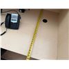 Image 7 : Wooden Laminate Reception Desk Shell 72" x 35" x 30" w/ Chair (electronics not included)