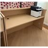 Image 1 : Wooden Laminate Reception Desk Shell 72" x 35" x 30" (electronics not included)