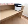 Image 4 : Wooden Laminate Reception Desk Shell 72" x 35" x 30" (electronics not included)