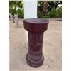 Image 1 : Carved Column Pedestal Base Stand 11" Dia, 25"H