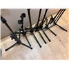 Image 15 : Qty 7 Metal Adjustable Microphone Stands