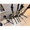 Image 16 : Qty 7 Metal Adjustable Microphone Stands