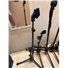 Image 2 : Qty 7 Metal Adjustable Microphone Stands
