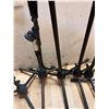Image 4 : Qty 7 Metal Adjustable Microphone Stands
