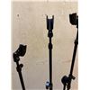 Image 7 : Qty 7 Metal Adjustable Microphone Stands